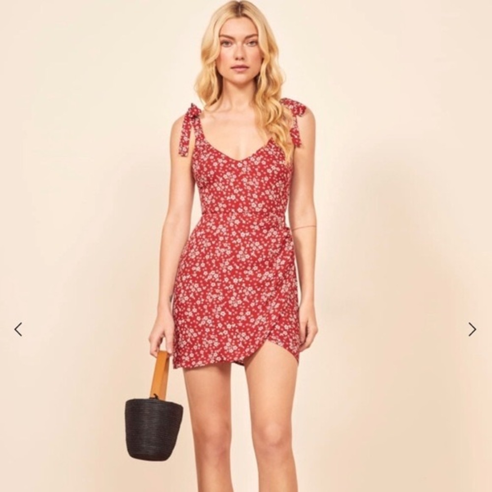 Reformation Yves Dress - Mini Wrap Dress - Size Small